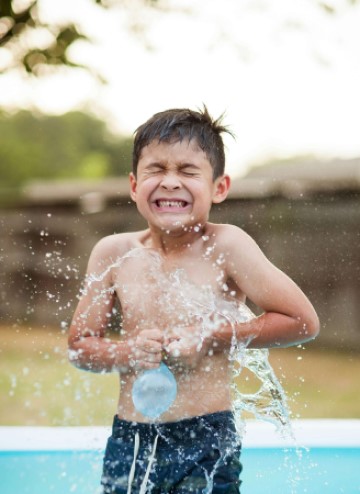 Water balloon fun activity