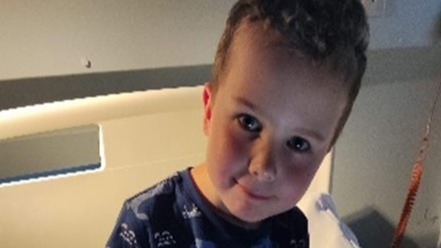 Jack's first time in hospital